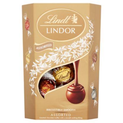 Picture of Lindt Lindor Cornet Assorted 200g x8